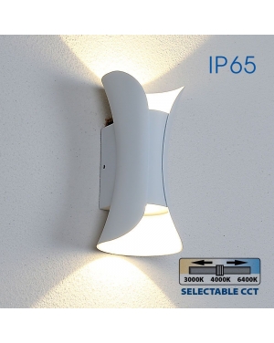 LED осветително тяло BOSTON LED ∙ 10W ∙ бял ∙ CCT-switch ∙ 3000K-4000K-6400K ∙ IP65 Фасадно LED осветление