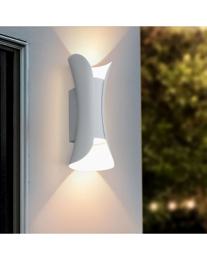 LED осветително тяло BOSTON LED ∙ 10W ∙ бял ∙ CCT-switch ∙ 3000K-4000K-6400K ∙ IP65 Фасадно LED осветление