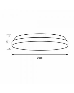  12W LED плафониера с микровълнов сензор KENA LED MW36 ∙ IP44 LED плафони със сензори