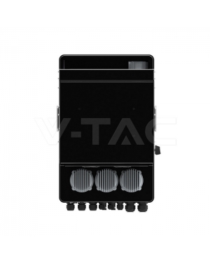 12kW Хибриден Инвертор Трифазен 380VAC 10г. Гаранция Черен Соларни инвертори
