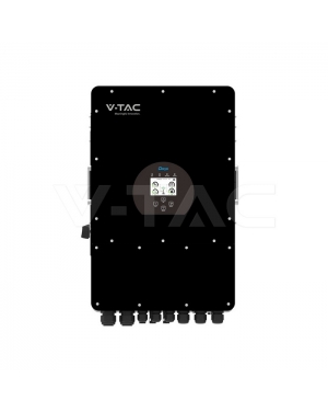 12kW Хибриден Инвертор Трифазен 380VAC 10г. Гаранция Черен Соларни инвертори
