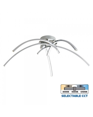 LED плафон LOREIN LED ∙ 36W ∙ хром ∙ CCT-switch ∙ 3000-4000-6400K LED плафони без сензори
