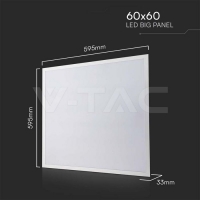 LED Панел 40W PHILIPS Драйвер 600x600mm 120Lm/W 4000K 10бр./Сет LED панели за скрит монтаж