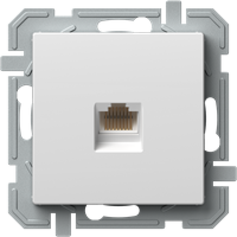 Розетка RJ45 UTP cat.5е цвят Бял Logiq TEM TEM LOGIQ