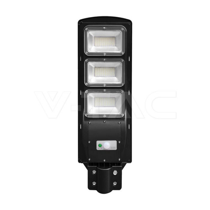 12W LED Соларна Улична Лампа Пластик 6000K Черно Тяло LED соларно осветление