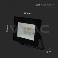 10W LED Прожектор 4000K Черно Тяло LED екстериорно осветление