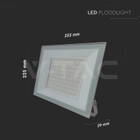 100W LED Прожектор 6500K Бяло Тяло LED екстериорно осветление