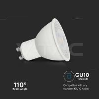 LED Крушка 7.5W GU10 SMD Пластик 110° 6500K LED крушки GU10
