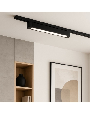 Линейно LED тяло за релсов монтаж DRAX LED ∙ 20W ∙ черен ∙ CCT-switch ∙ 3000K-4000K-6400K LED магнитно осветление
