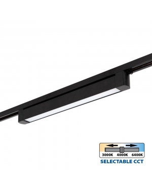 Линейно LED тяло за релсов монтаж DRAX LED ∙ 20W ∙ черен ∙ CCT-switch ∙ 3000K-4000K-6400K LED магнитно осветление
