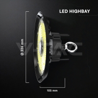 200W LED UFO Камбана CREE ЧИП 4000K 160lm/W LED камбани