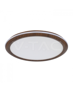 36W LED Плафон (φ410*30мм) CCT:3IN1 Дърво С 2.4G Дистанционно LED плафони без сензори