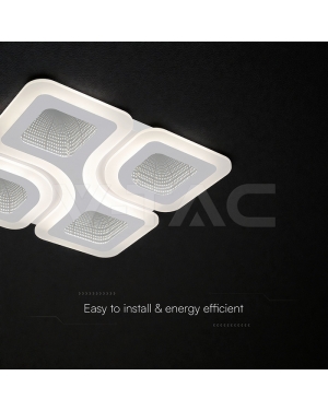 70W LED Таванна Лампа 3в1 Димираща С IR Дистанционно Бяло Тяло LED плафони без сензори