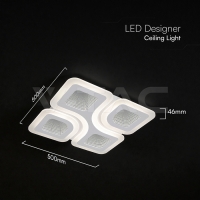 70W LED Таванна Лампа 3в1 Димираща С IR Дистанционно Бяло Тяло LED плафони без сензори