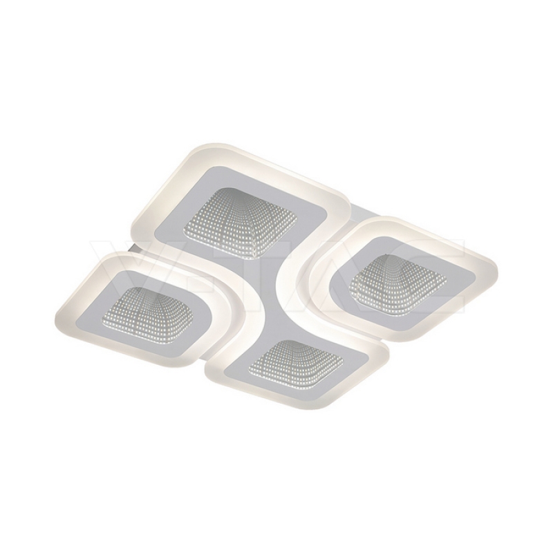70W LED Таванна Лампа 3в1 Димираща С IR Дистанционно Бяло Тяло LED плафони без сензори