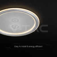 50W LED Таванна Лампа 3в1 Димираща IR Дистанционно Сиво Тяло 50W LED Таванна Лампа 3в1 Димираща IR Дистанционно Сиво Тяло LED плафони без сензори