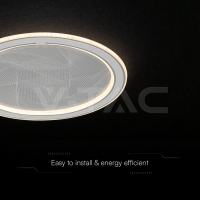 50W LED Таванна Лампа 3в1 Димираща IR Дистанционно Сиво Тяло LED плафони без сензори