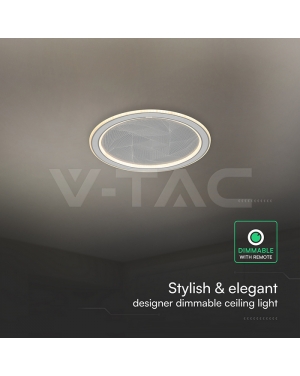 50W LED Таванна Лампа 3в1 Димираща IR Дистанционно Сиво Тяло LED плафони без сензори