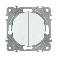 Превключвател за щори, бял, OVAL OVAL КЛЮЧОВЕ И КОНТАКТИ СЕРИЯ (БЕЛИ МЕХАНИЗМИ)
