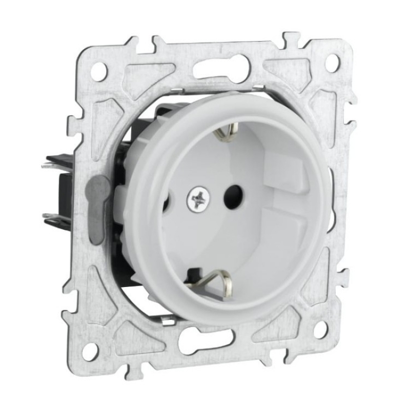 Контакт ШУКО 2P+E 16A ,бял, OVAL OVAL КЛЮЧОВЕ И КОНТАКТИ СЕРИЯ (БЕЛИ МЕХАНИЗМИ)