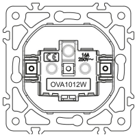Контакт ШУКО 2P+E 16A ,бял, OVAL OVAL КЛЮЧОВЕ И КОНТАКТИ СЕРИЯ (БЕЛИ МЕХАНИЗМИ)