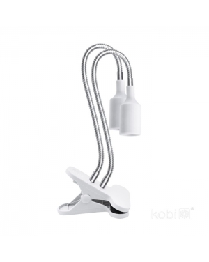 Настолна лампа KOBI PLANTY CLIP W DUO 2xE27 Бяла Kobi Design