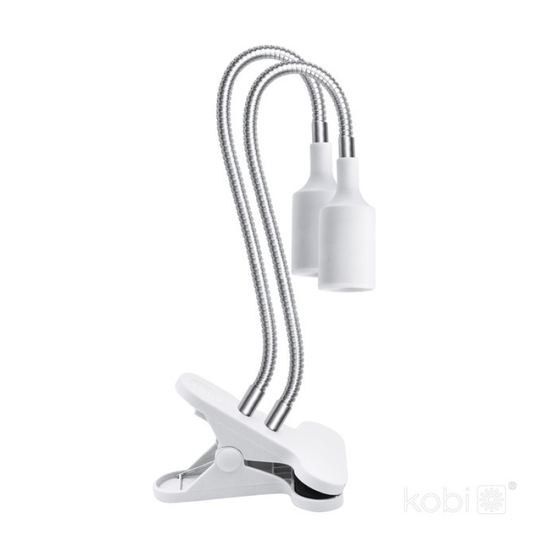 Настолна лампа KOBI PLANTY CLIP W DUO 2xE27 Бяла Kobi Design