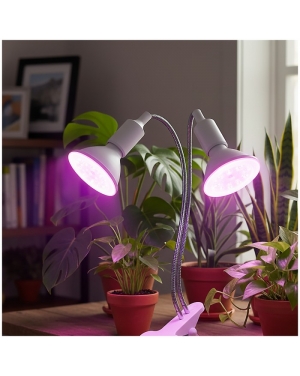 Настолна лампа KOBI PLANTY CLIP W DUO 2xE27 Бяла Kobi Design