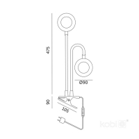 LED лампа за отглеждане на растения LED VITARO RING 2 CLIP 8W Kobi Design LED лампа за отглеждане на растения LED VITARO RING 2 CLIP 8W Kobi Design