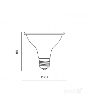 LED крушка за отглеждане на растения LED PLANTY B E27 7W E27 1200K Черна