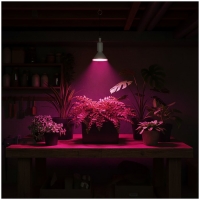 LED крушка за отглеждане на растения LED PLANTY W E27 9W E27 1200K Бяла