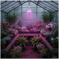 LED крушка за отглеждане на растения LED PLANTY W E27 9W E27 1200K Бяла
