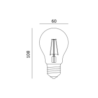 LED крушка за отглеждане на растения LED PLANTY FGS 8W E27 1200K
