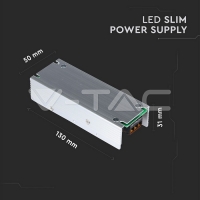 LED Slim Захранване - 75W 12V 6A Метал 12V LED захранвания