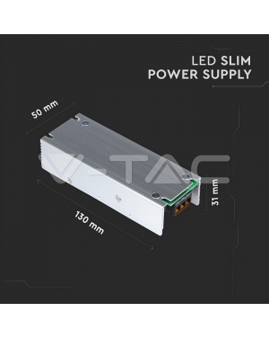 LED Slim Захранване - 75W 12V 6A Метал 12V LED захранвания