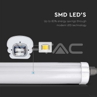 LED Влагозащитено тяло AL/PC G-Серия 600mm 18W 4500K LED Влагозащитено тяло AL/PC G-Серия 600mm 18W 4500K Промишлени линейни LED тела