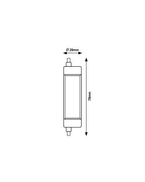 79100 SMD-LED, крушка, бял