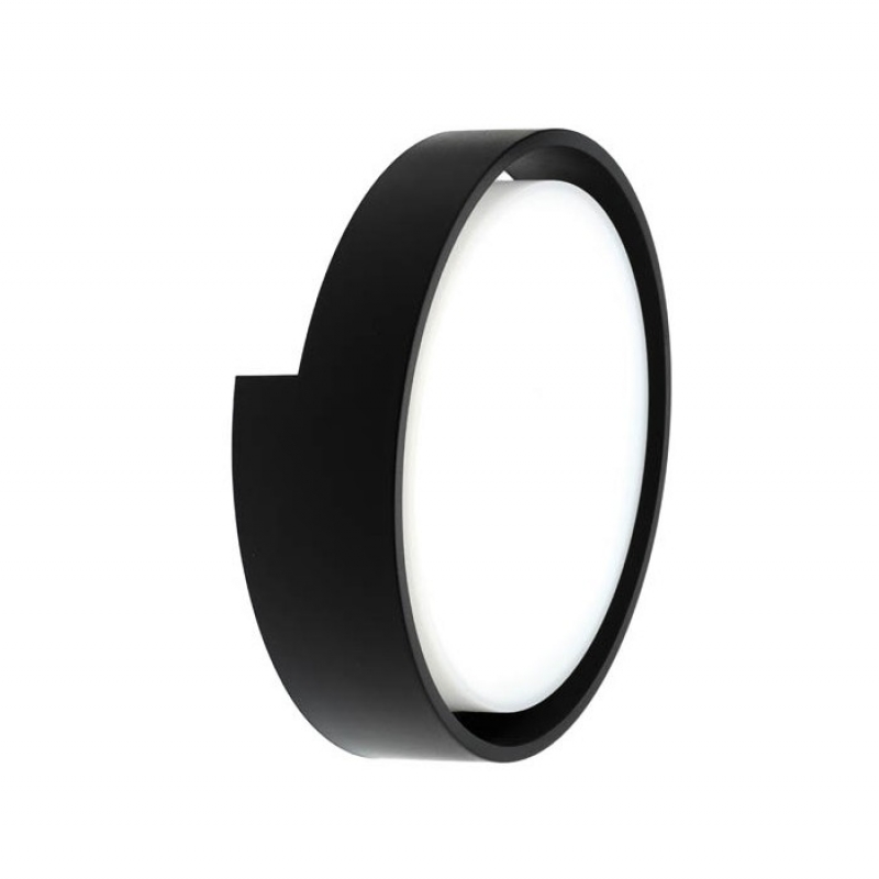 LED ВЪНШЕН АПЛИК ORI-W2 18W 1314Lm 4000K (НЕУТРАЛНА СВЕТЛИНА) IP65 Φ220x68mm ЧЕРЕН ЦВЯТ 2025620 VITO LED осветление