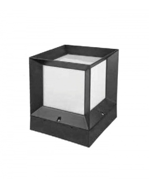 ГРАДИНСКИ ОСВЕТИТЕЛ КУБ CUBO E27 IP44 ПЛАСТМАСОВ 225x225x280mm ЧЕРЕН ЦВЯТ 3242260 VITO LED осветление