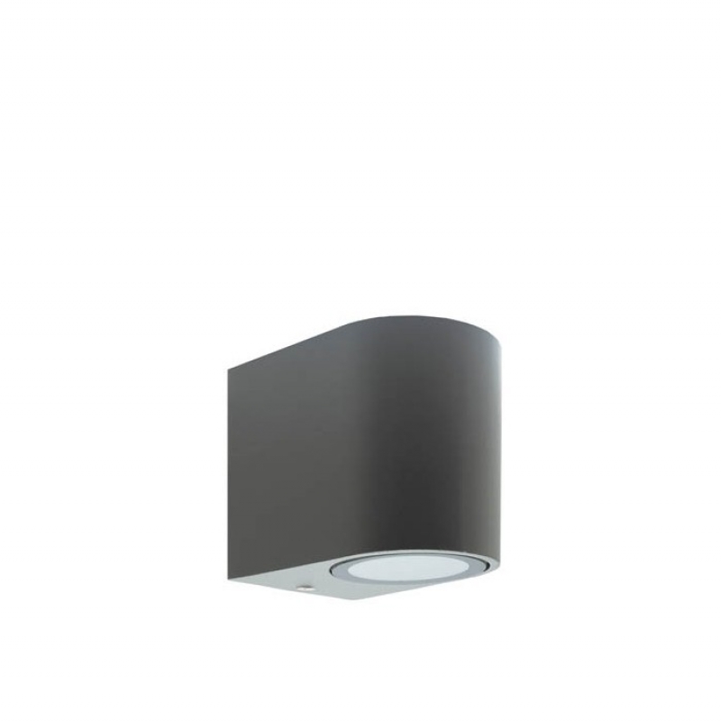 ФАСАДЕН АПЛИК SPIDER 1D GU10 98x80x67mm IP44 АЛУМИНИЙ, ЦВЯТ АНТРАЦИТ 3230030 VITO LED крушки