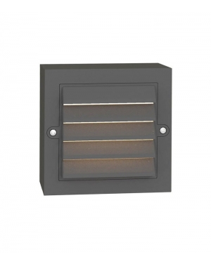 ВЪНШНА LED ЛАМПА ЗА СТЪПАЛА ADRIA ST2G 6W 150Lm 4000K (НЕУТРАЛНА СВЕТЛИНА) IP65 135x135x42mm ПЛАСТМАСА, ЦВЯТ АНТРАЦИТ 323066 LED осветление