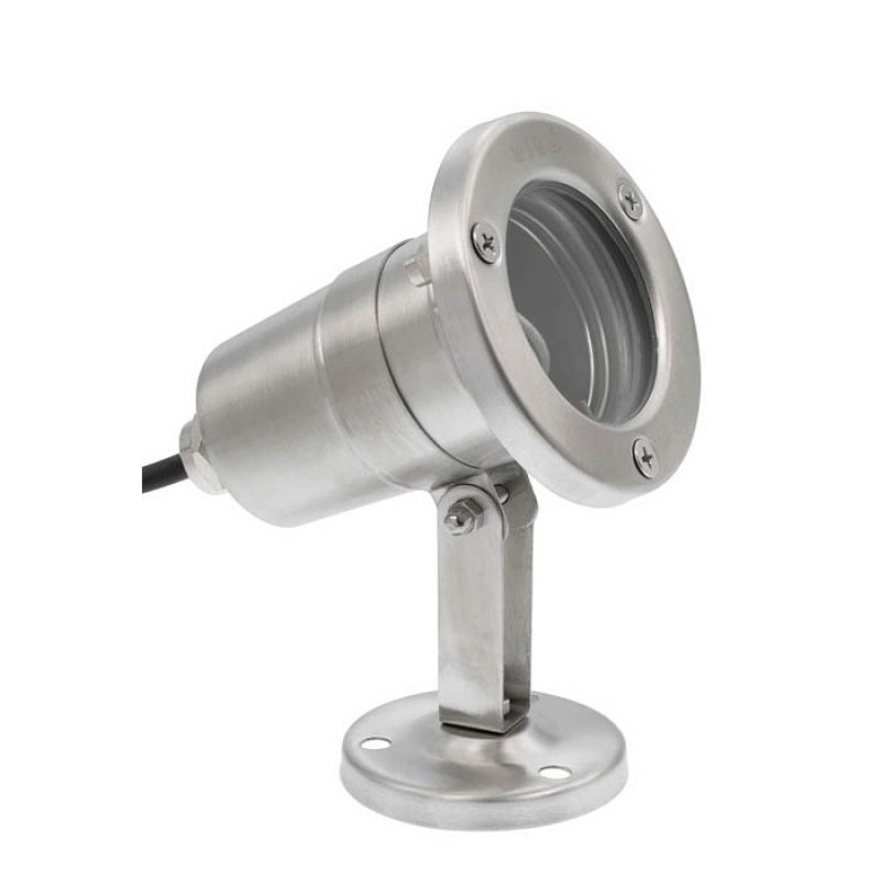 ПОДВОДЕН ОСВЕТИТЕЛ MODUS GU5.3 MR16 12V IP68, НИКЕЛ Φ82x100mm 3220110 VITO LED крушки