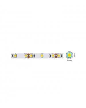 SMD LED ЛЕНТА LEDStrip+ 12V 2835 60 чипа/m 3.6W/m 3000K 330Lm IP20 5m/ролка Дължина на рязане 5cm 5530130 VITO LED ленти профили и аксесоари