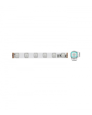 SMD LED ЛЕНТА LEDStrip+ 12V 5050 60 чипа/m 14.4W/m 600Lm IP20 RGB 5m/ролка Дължина на рязане 5cm 5501670 VITO LED ленти профили и аксесоари