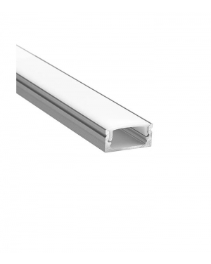 ALUMINIUM PROFILE PROFLEX-S F01 SURFACE MOUNTED 17X6MM WATERPRROF IP20 2m 9930010 VITO LED ленти профили и аксесоари