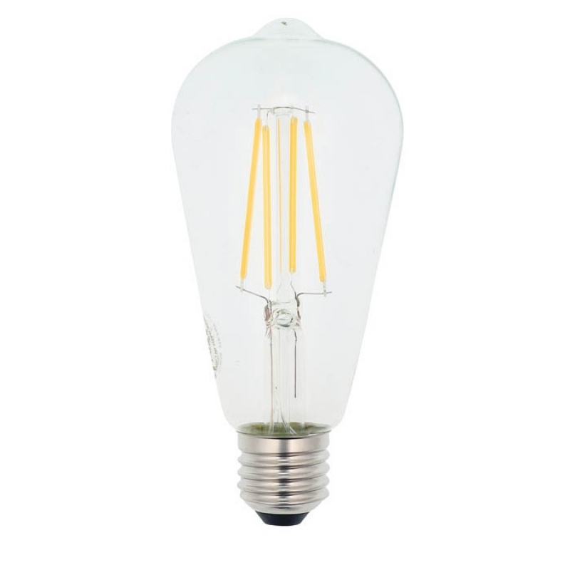 LED ФИЛАМЕНТНА КРУШКА LEDISONE-2-CLEAR ST64 8W 1016Lm E27 4000K (НЕУТРАЛНА СВЕТЛИНА) 1514590 VITO LED крушки