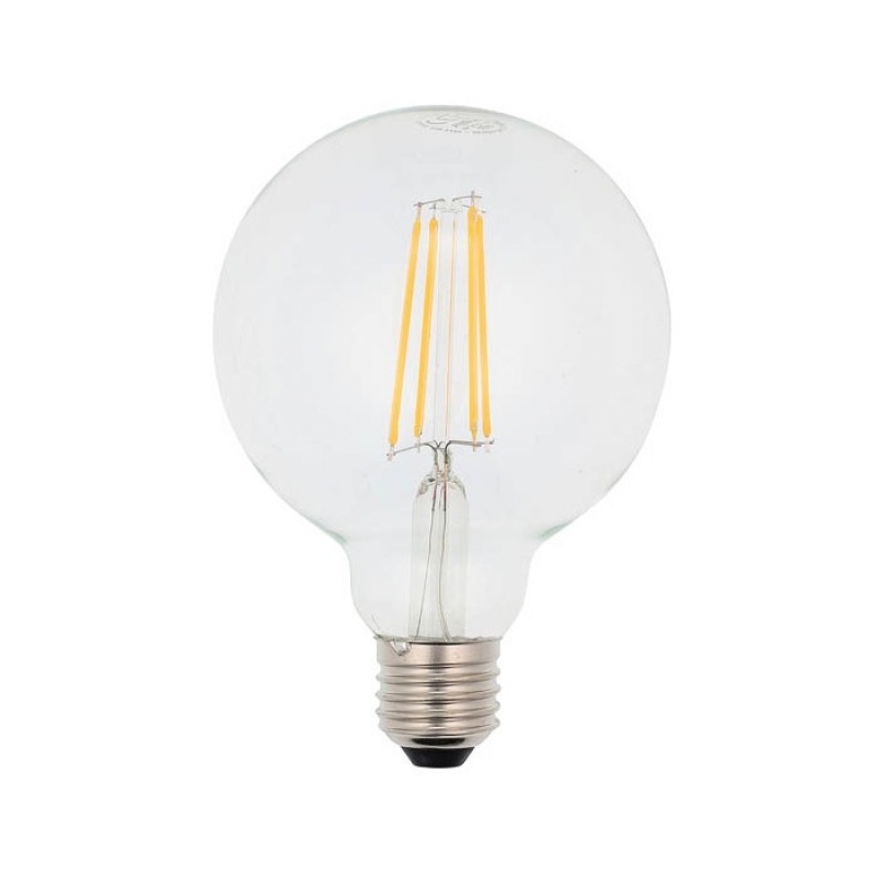 LED ФИЛАМЕНТНА КРУШКА LEDISONE-2-CLEAR GLOBE G95 8W 976Lm E27 2700K (ТОПЛА СВЕТЛИНА) 1514610 VITO LED крушки