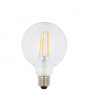 LED ФИЛАМЕНТНА КРУШКА LEDISONE-2-CLEAR GLOBE G95 8W 1000Lm E27 4000K (НЕУТРАЛНА СВЕТЛИНА) 1514620 VITO LED крушки