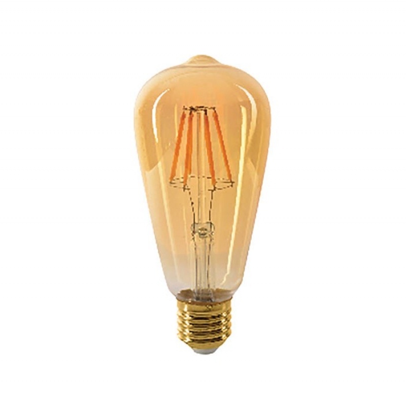 LED ДИМИРУЕМА ФИЛАМЕНТНА КРУШКА LEDISONE-RETRO ST64 E27 8W 880Lm 2500K (ТОПЛА СВЕТЛИНА) 1513910 VITO LED крушки