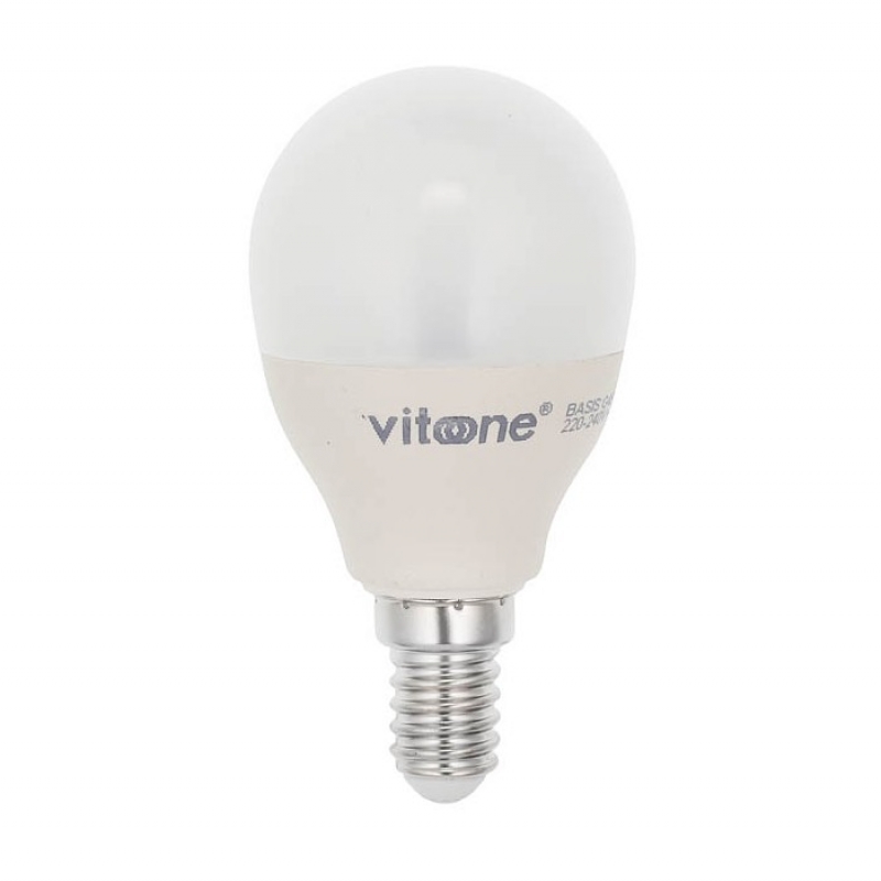 LED КРУШКА BASIS MINI GLOBE G45 E14 7W 527Lm 4000K (НАТУРАЛНО БЯЛА) 1515750 VITO LED крушки